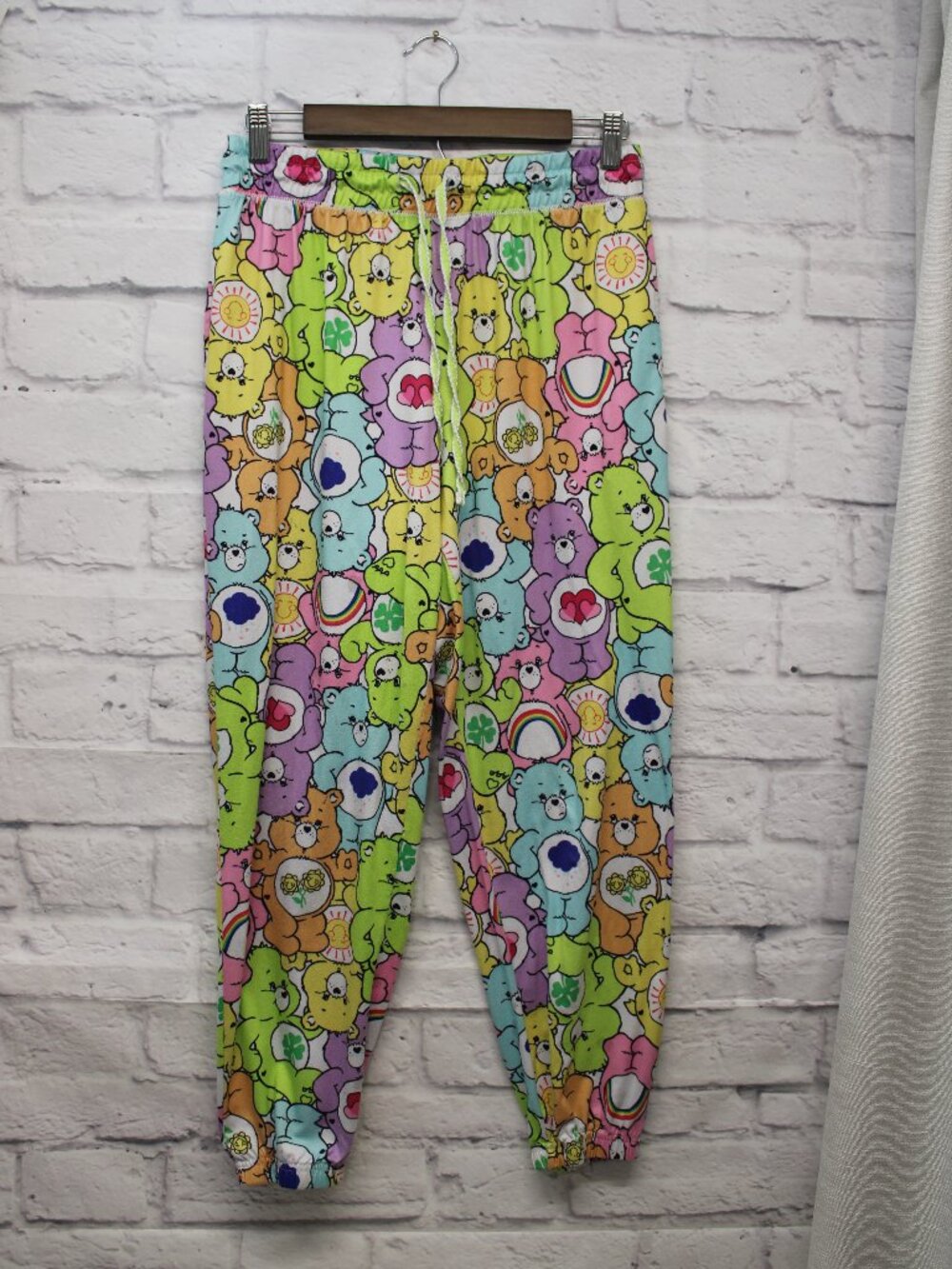 Care Bears Medium Colorful Print Drawstring Loungewear Jogger Pajama Pants
